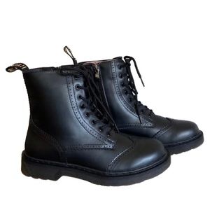 Black Combat Boots Size 8